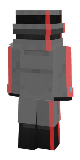 Black skin: body, back render