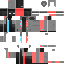 Black skin: raw texture render