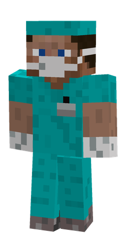 Blue skin: body, front render