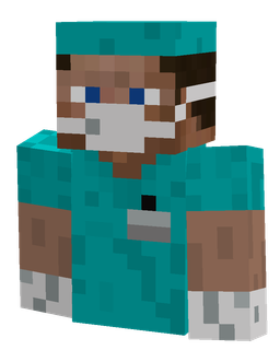 Blue skin: bust render