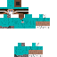 Blue skin: raw texture render