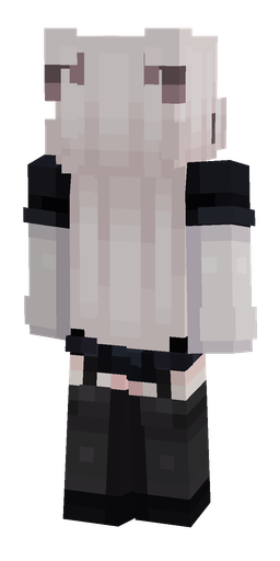 Black skin: body, back render