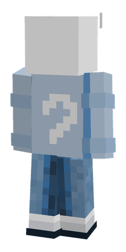 Blue skin: body, back render
