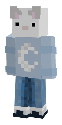 Blue skin: body, front render