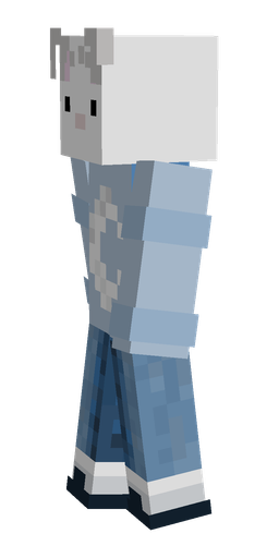 Blue skin: body, left side render