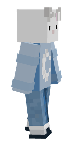 Blue skin: body, right side render