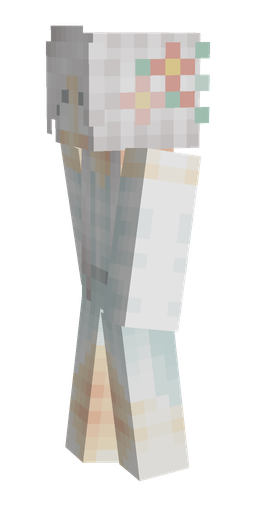 Blue skin: body, left side render
