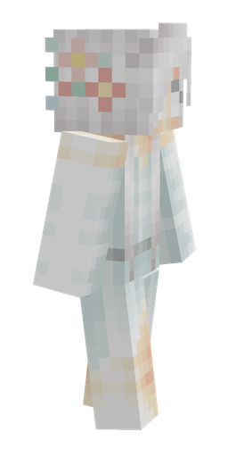 Blue skin: body, right side render