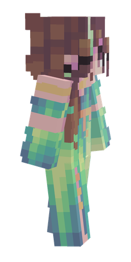 Blue skin: body, right side render