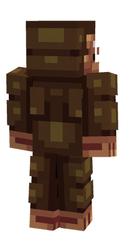 Black skin: body, back render