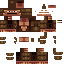 Black skin: raw texture render