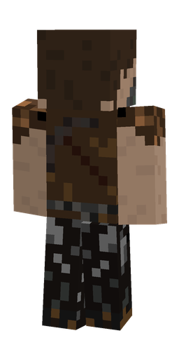 Black skin: body, back render