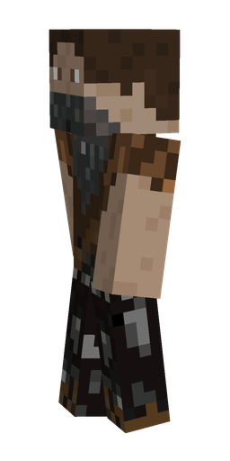 Black skin: body, left side render