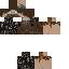 Black skin: raw texture render