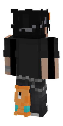Black skin: body, back render