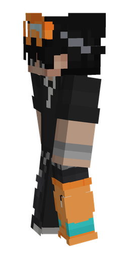 Black skin: body, left side render