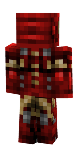 Black skin: body, back render