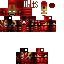 Black skin: raw texture render