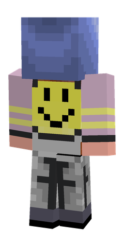 Blue skin: body, back render