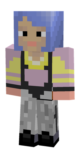 Blue skin: body, front render
