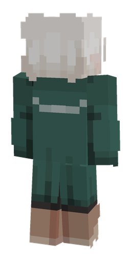 Blue skin: body, back render