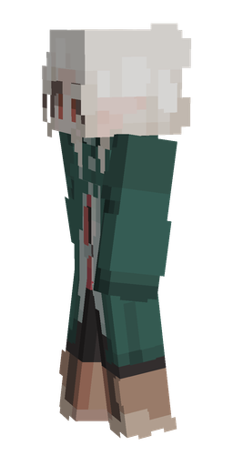 Blue skin: body, left side render