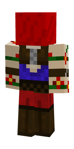 Brown skin: body, back render