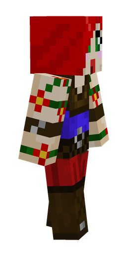 Brown skin: body, right side render
