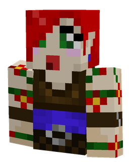 Brown skin: bust render
