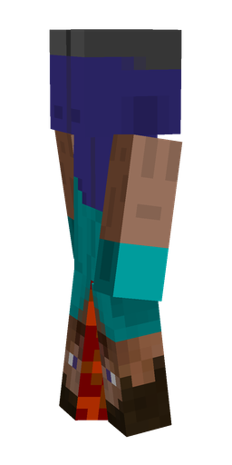 Blue skin: body, left side render