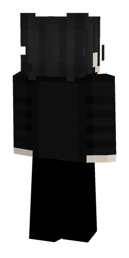 Black skin: body, back render
