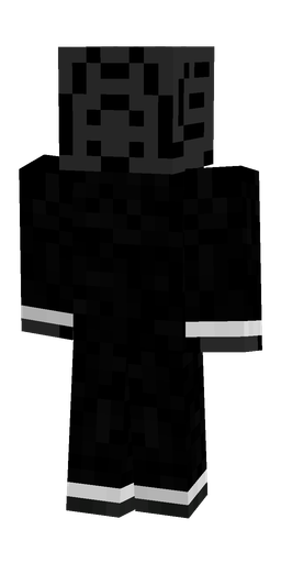Black skin: body, back render