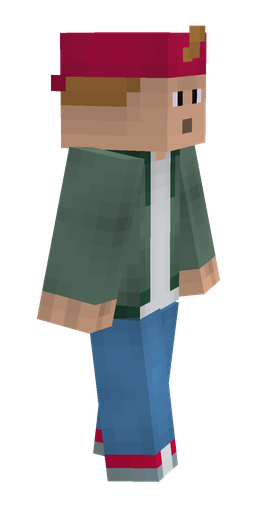Blue skin: body, right side render