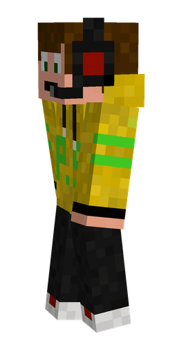 Black skin: body, left side render
