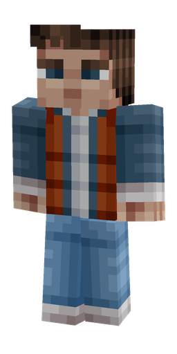 Blue skin: body, front render
