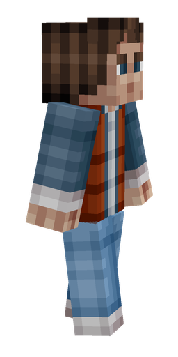 Blue skin: body, right side render