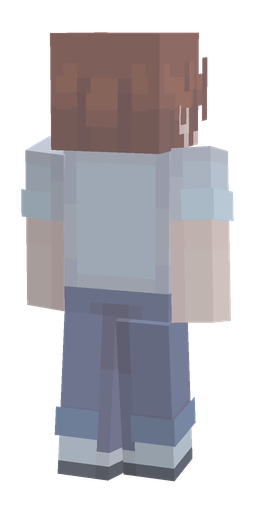 Blue skin: body, back render