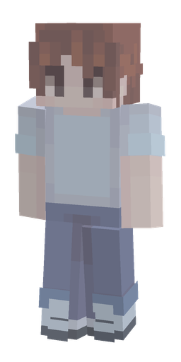 Blue skin: body, front render