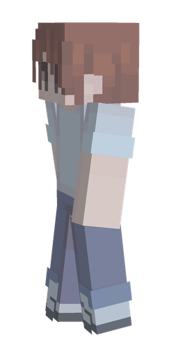 Blue skin: body, left side render