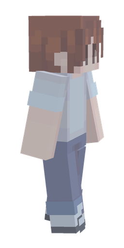 Blue skin: body, right side render