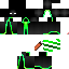Black skin: raw texture render