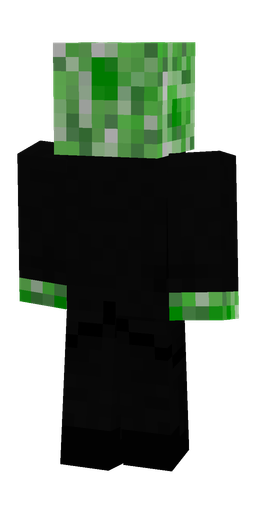 Black skin: body, back render