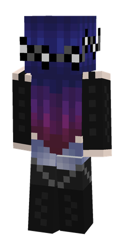Black skin: body, back render