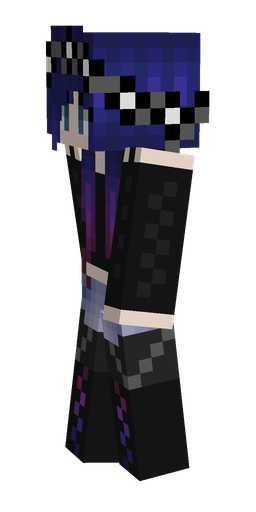 Black skin: body, left side render