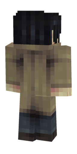 Black skin: body, back render