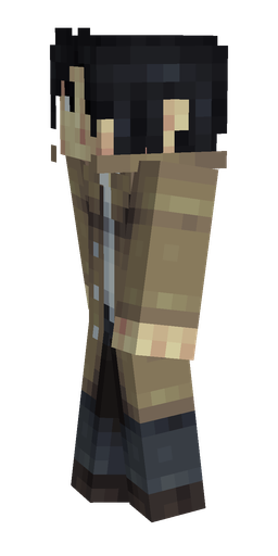 Black skin: body, left side render
