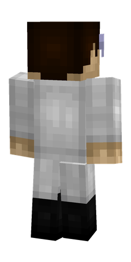 Black skin: body, back render