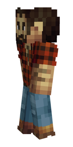 Blue skin: body, left side render