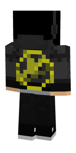 Black skin: body, back render