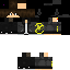 Black skin: raw texture render